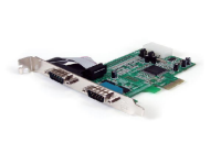 StarTech.com Tarjeta PCI Express Adaptadora Serie RS232 DB9 de 2 Puertos UART16550 - Tarjeta PCIe Controladora de Host Serial RS232 - Tarjeta de Expansión